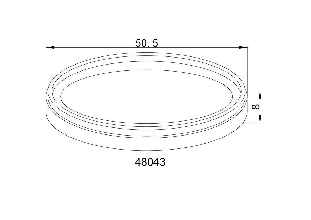 Led Stropna Svjetiljka Janice - bijela/srebrne boje, Design, metal/plastika (50/8cm) - Globo