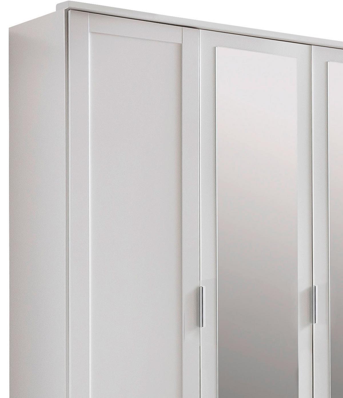 Ormar S Klasičnim Vratima Nadja - bijela/srebrne boje, Konvencionalno, staklo/drvni materijal (225/210/58cm) - Modern Living