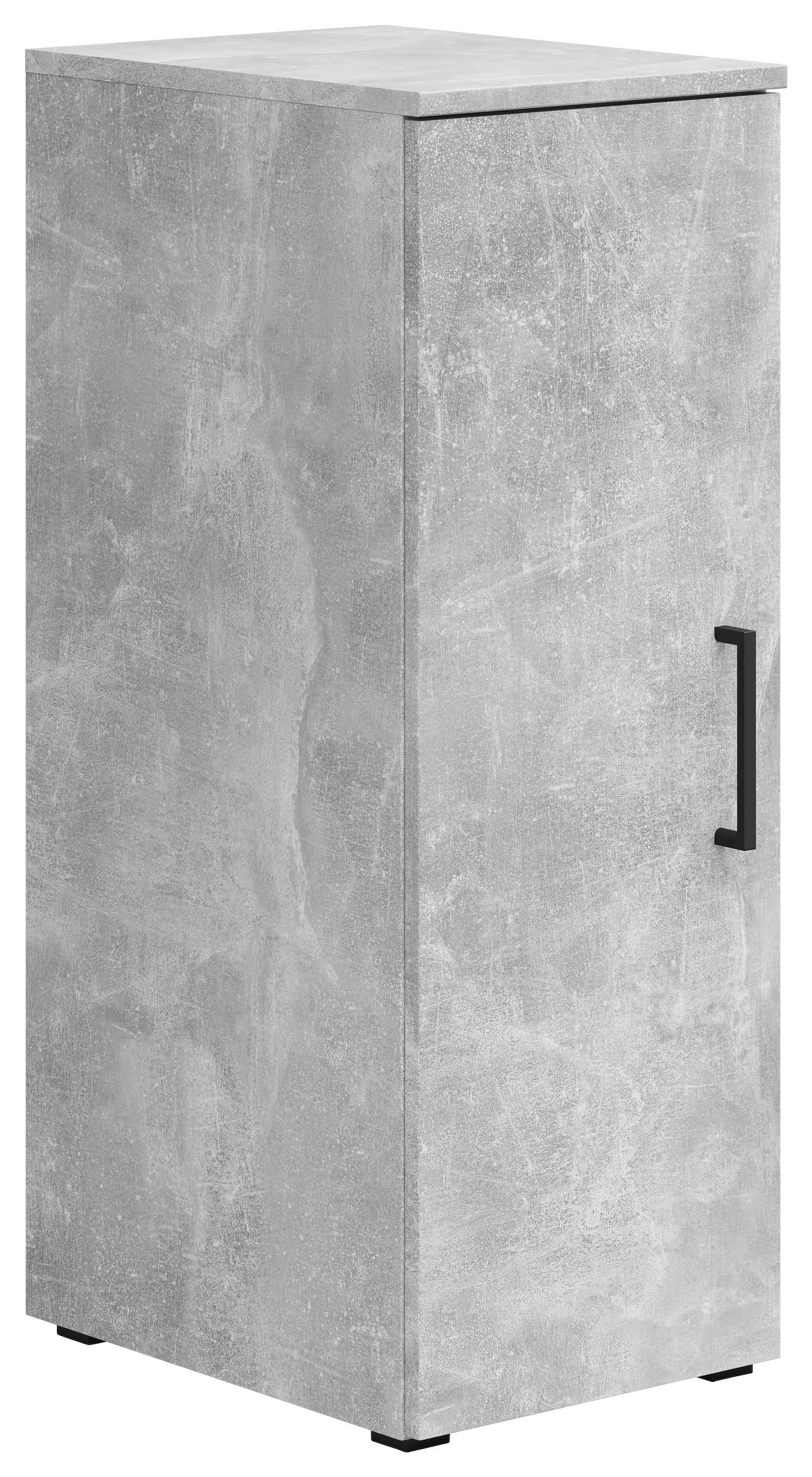 Schrank Multistauraum Grau - Schwarz/Grau, MODERN, Holzwerkstoff/Kunststoff (30/83/40cm) - Mömax