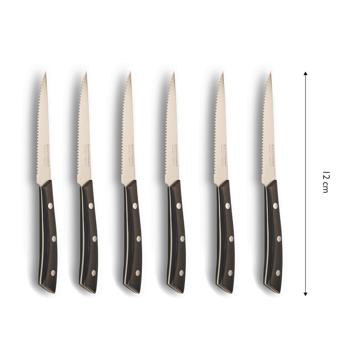 Messerset Echtwerk Schwarz 15-teilig - Silberfarben/Schwarz, Trend, Kunststoff/Metall (24,8/13,2/36cm) - Echtwerk