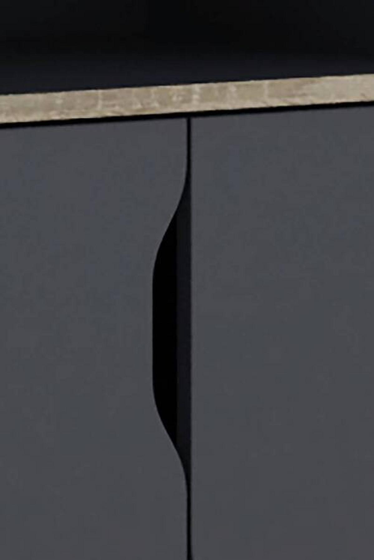 Eckschreibtisch Belfast Anthrazit/Eichefarben - Eichefarben/Anthrazit, LIFESTYLE, Holzwerkstoff (129/105/84cm) - MID.YOU