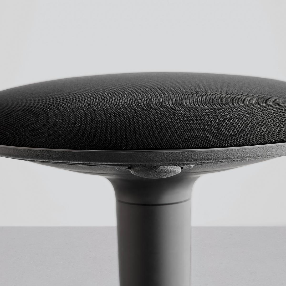 Hocker in Schwarz - Schwarz, Design, Kunststoff/Textil (37/55,5-73,5/39cm) - Mömax