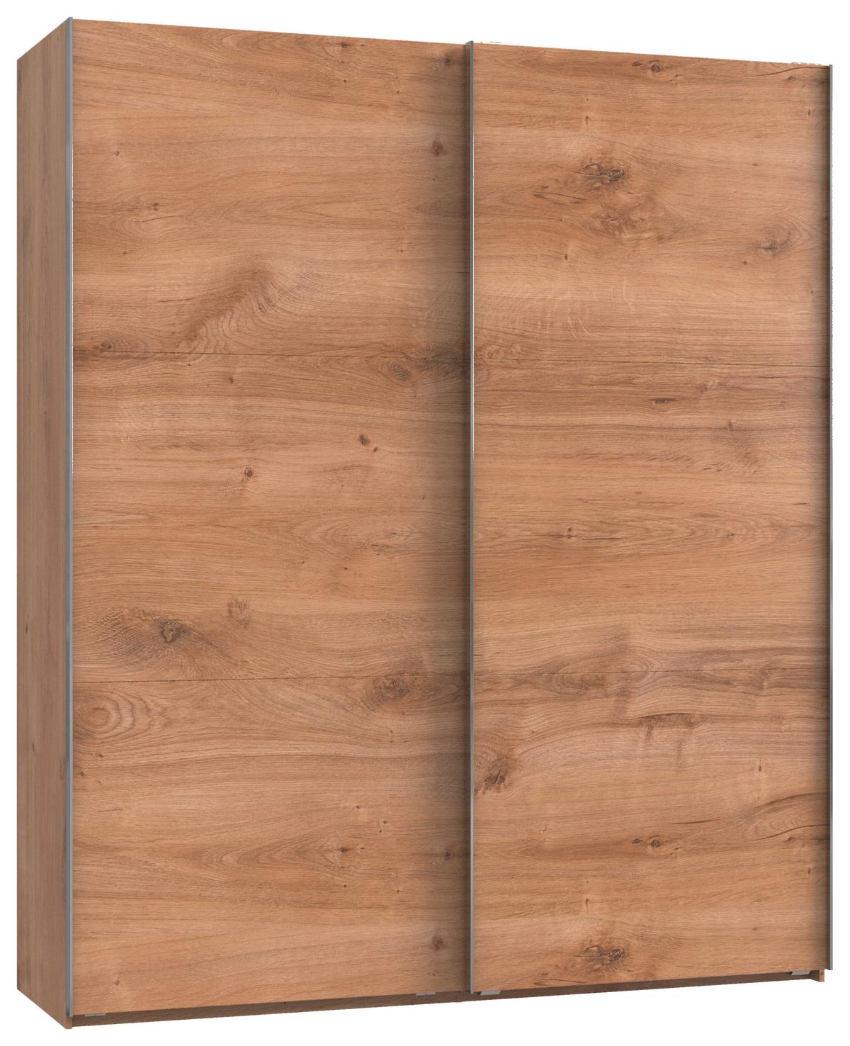 Ormar S Kliznim Vratima Level 36 A - boje hrasta/boje kroma, Moderno, drvni materijal (200/236/65cm) - Modern Living