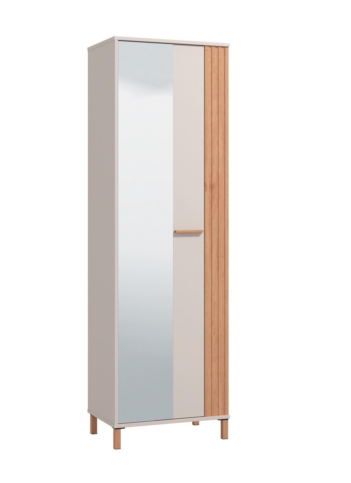Előszobaszekrény Belfort - kasmír/Artisan tölgy, Modern, faalapú anyag (59,5/192,5/40cm)