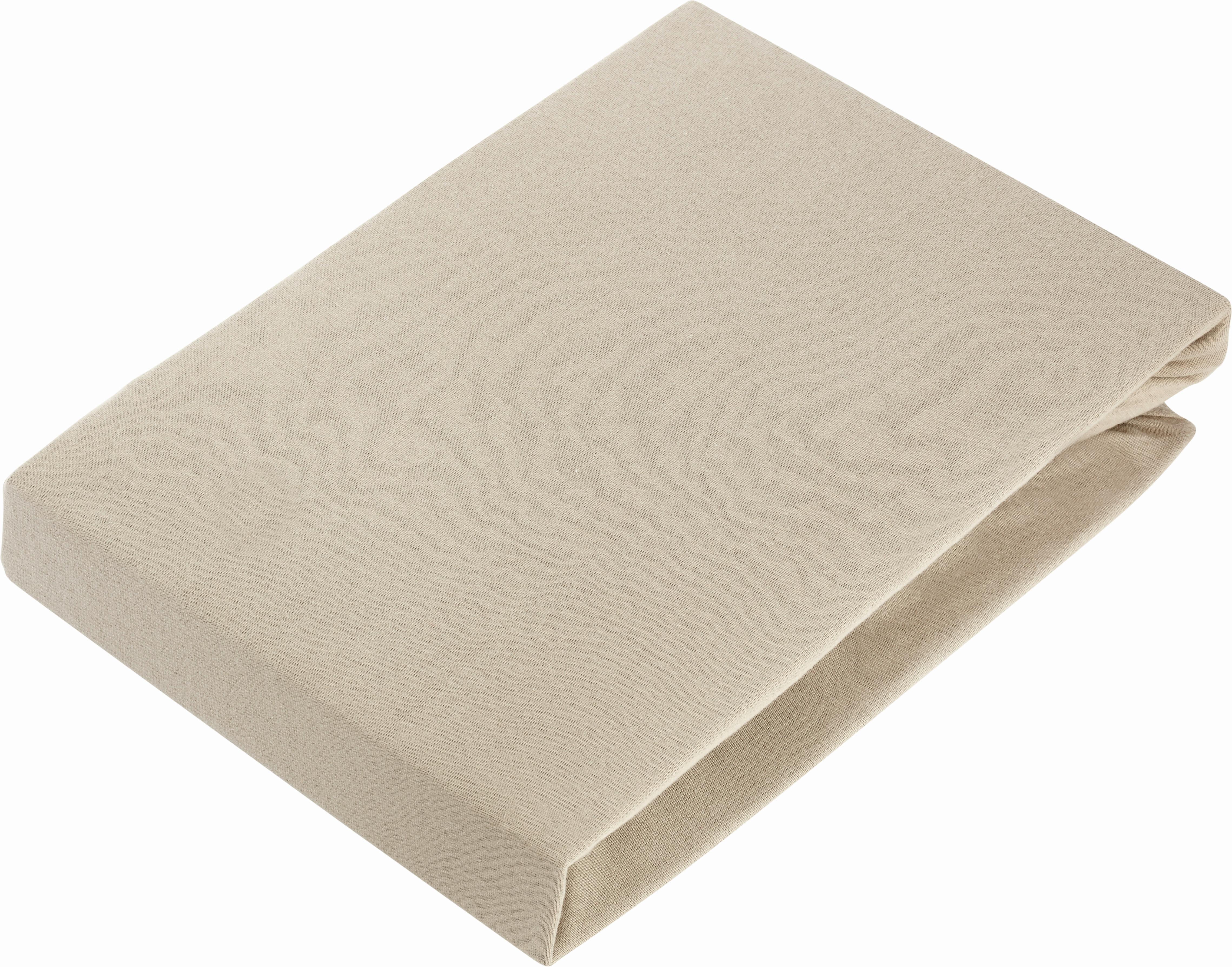 FIXLEINTUCH BASIC - Taupe, Textil (150/200cm) - Modern Living