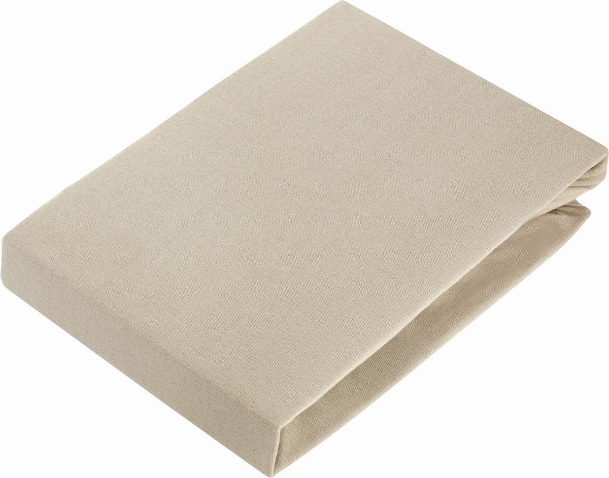 FIXLEINTUCH BASIC - Taupe, Textil (150/200cm) - Modern Living