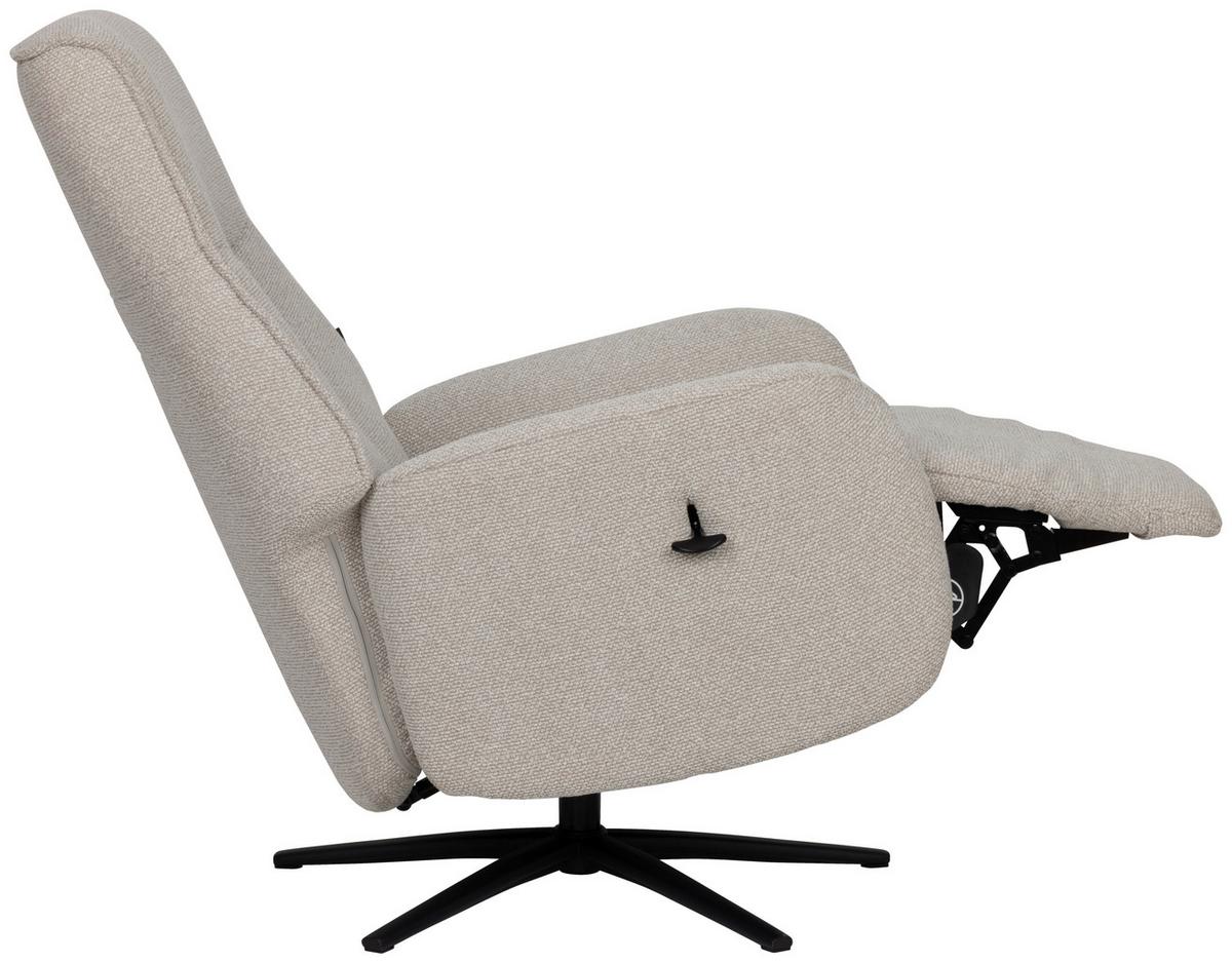 Počivalnik Snooze, Bež - črna/bež, Design, kovina/tekstil (77/112/86cm) - Livetastic