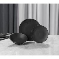 Tafelservice Black aus Steingut, 12-teilig - Schwarz, MODERN, Keramik - Premium Living