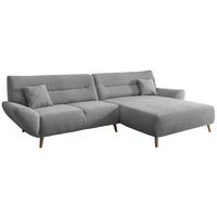 Wohnlandschaft Drago Silberfarben Chenille - Wildeiche/Silberfarben, MODERN, Holz/Textil (290/166cm) - MID.YOU