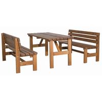 BIERTISCHGARNITUR H32377 - Braun, KONVENTIONELL, Holz - Siena Garden