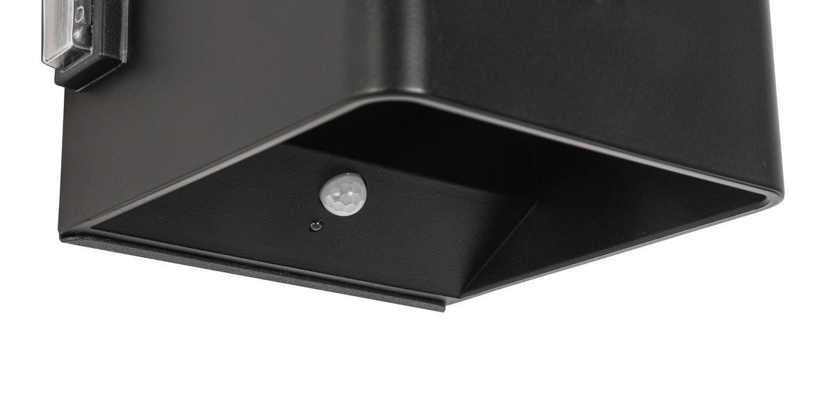 LED-Wandleuchte Hero 1 Schwarz max. 3 Watt - Schwarz, MODERN, Kunststoff/Metall (10,28/10,1/8,05cm) - Mömax