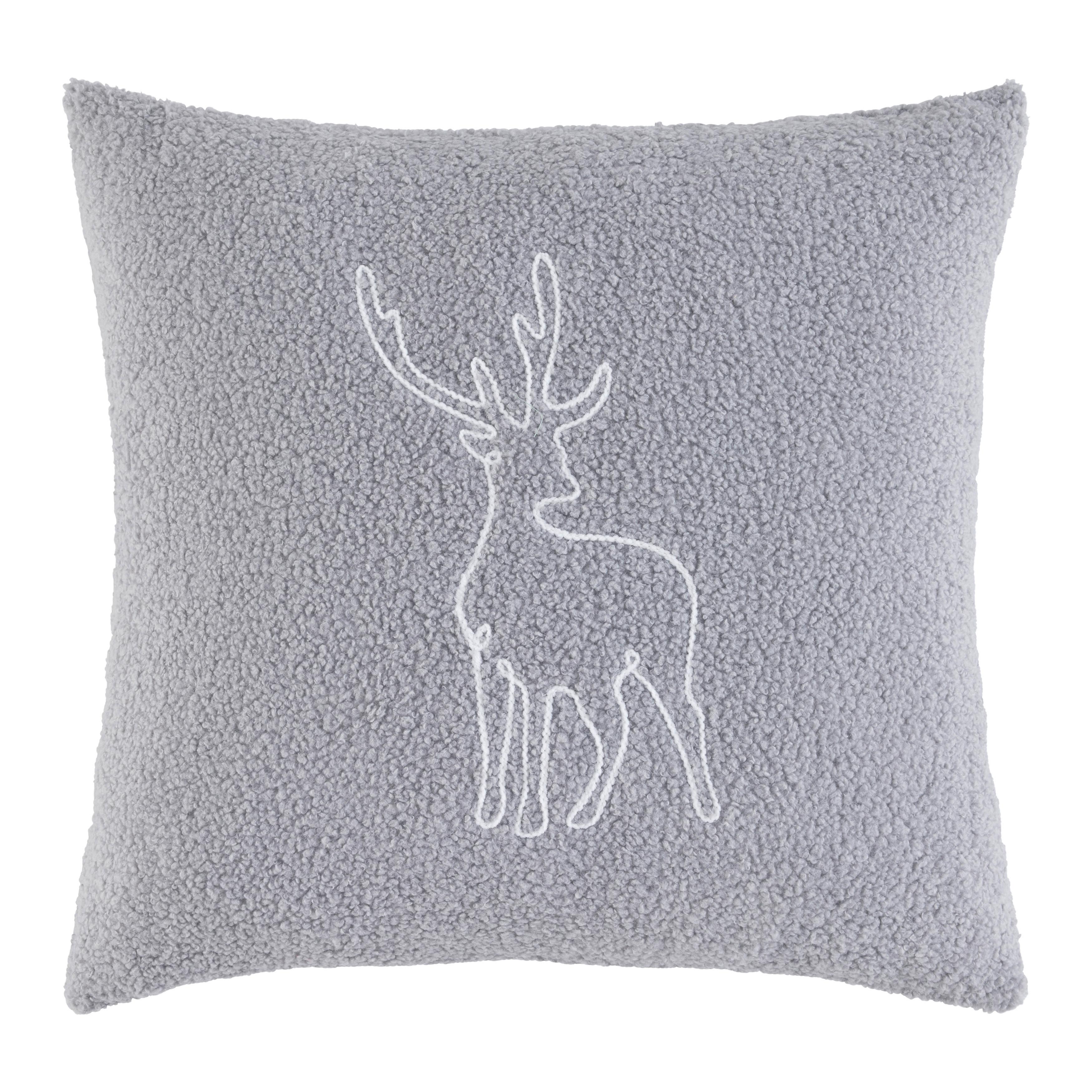 Zierkissen Caspar Grau/Weiß ca. 45x45cm - Weiß/Grau, Textil (45/45cm) - Mömax