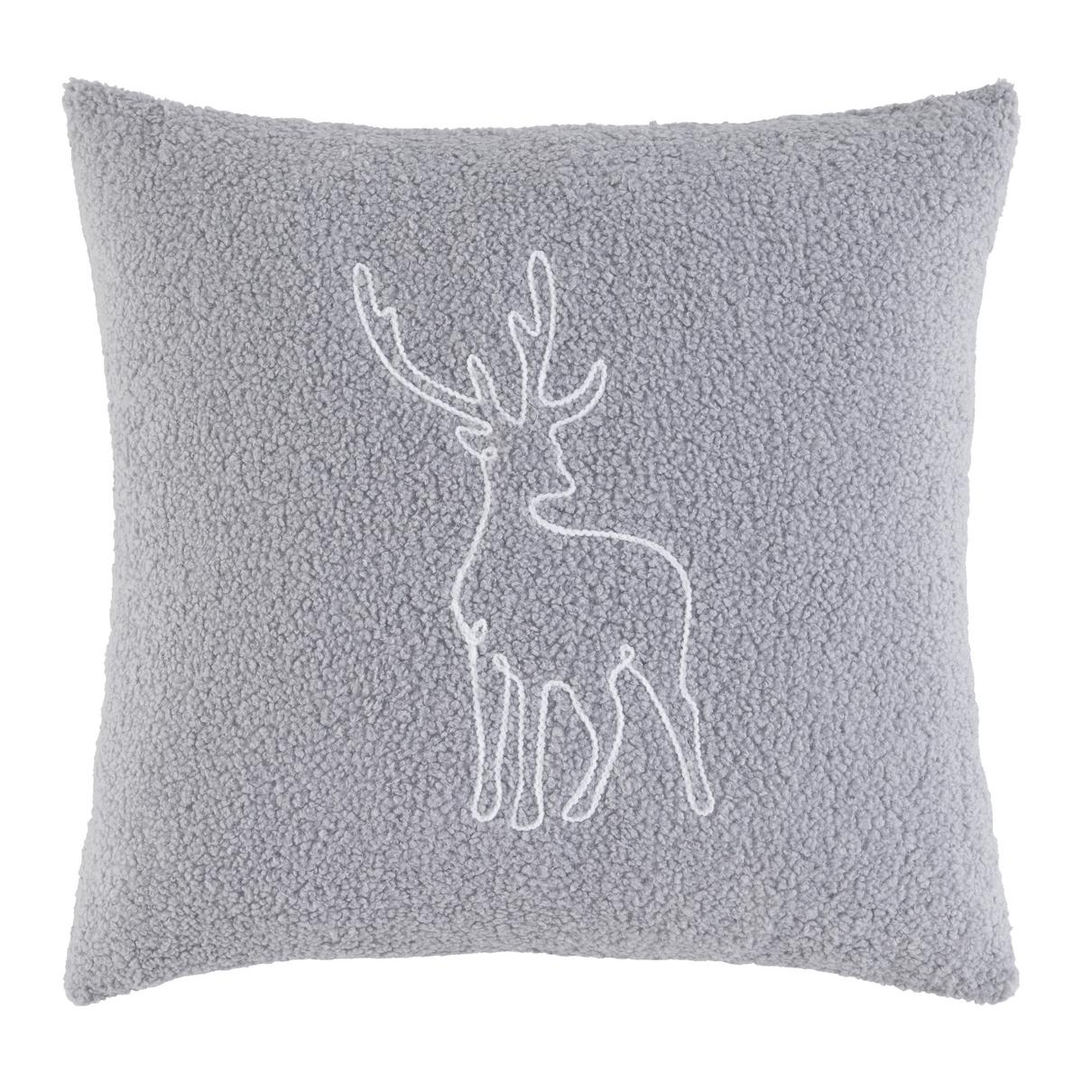 Zierkissen Caspar Grau/Weiß ca. 45x45cm - Weiß/Grau, Textil (45/45cm) - Mömax