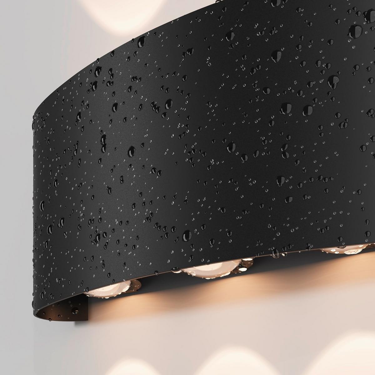 AUSSENLEUCHTE STRATO - Schwarz, Modern, Metall (16,5/4,2/8cm) - MAYTONI