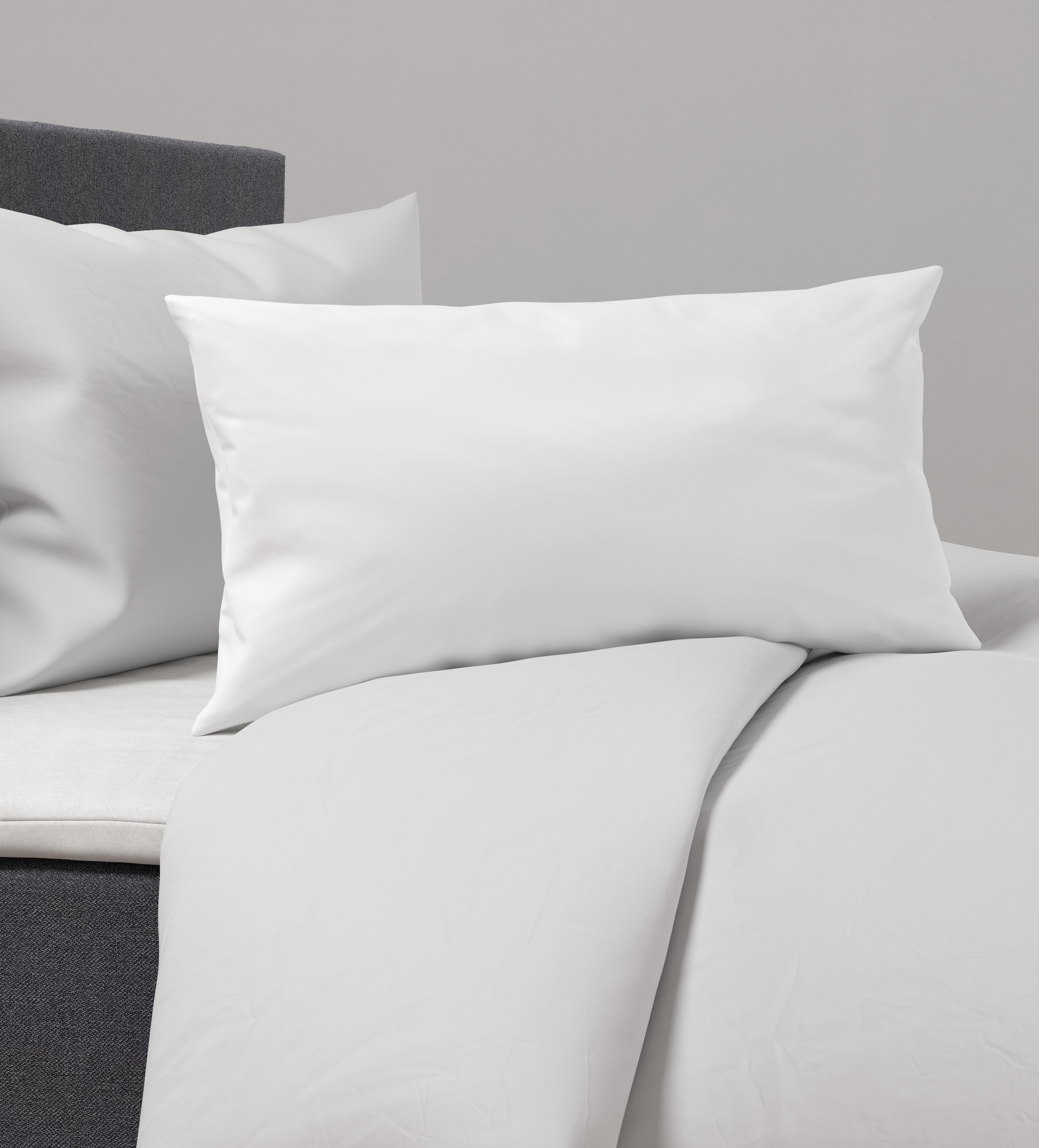 Kissenhülle Alex Uni in Weiß ca. 40x60cm - Weiß, MODERN, Textil (40/60cm) - Premium Living