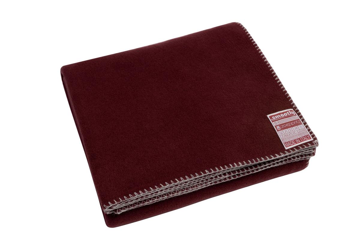 KOC POLAROWY 200100ZSLTZ SMOOTHY - bordowy, Basics, tkanina (140/190cm) - Zoeppritz