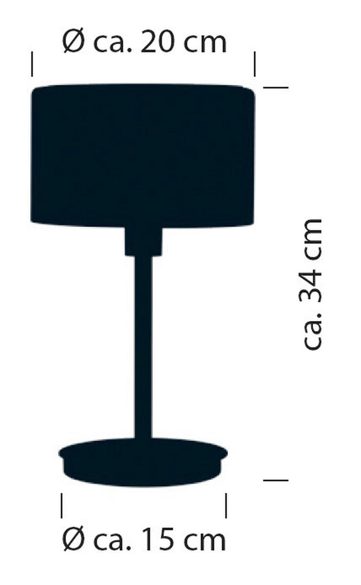 LAMPA STOŁOWA LED 5035/1-33 KARL 75 - biały/kolor niklowy, Design, metal/szkło (34cm) - Bankamp