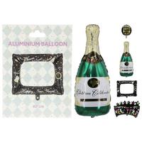 Luftballon Silvester 4-teiliges Set - Dunkelgrün/Goldfarben, KONVENTIONELL, Kunststoff (83cm) - Mömax