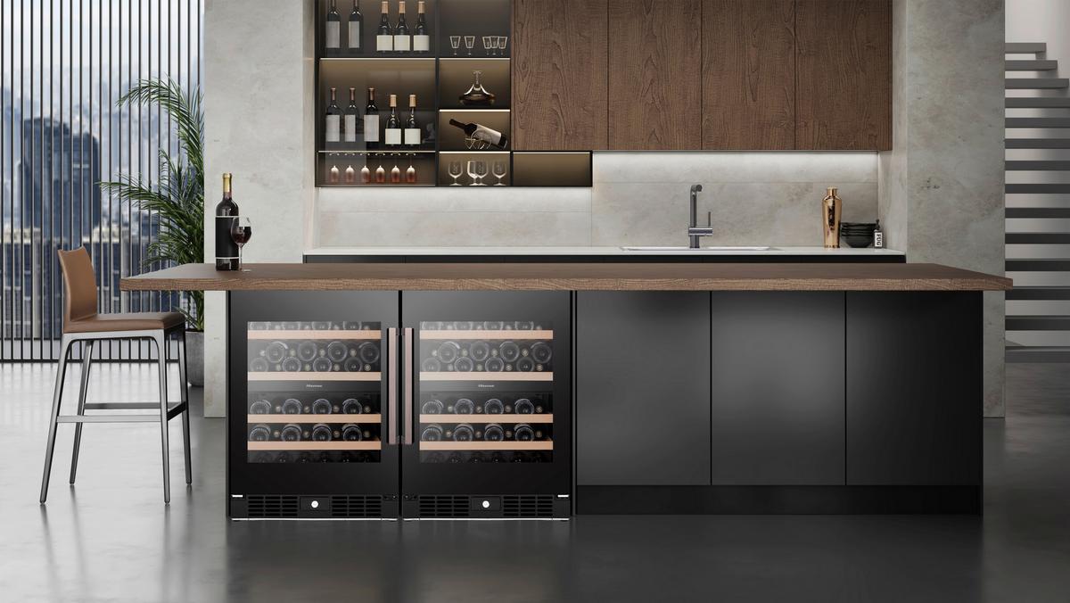 Weinkühlschrank RW3N122GALF Schwarz - Schwarz, Glas/Holz (59,5/93,8/57,5cm) - Gorenje