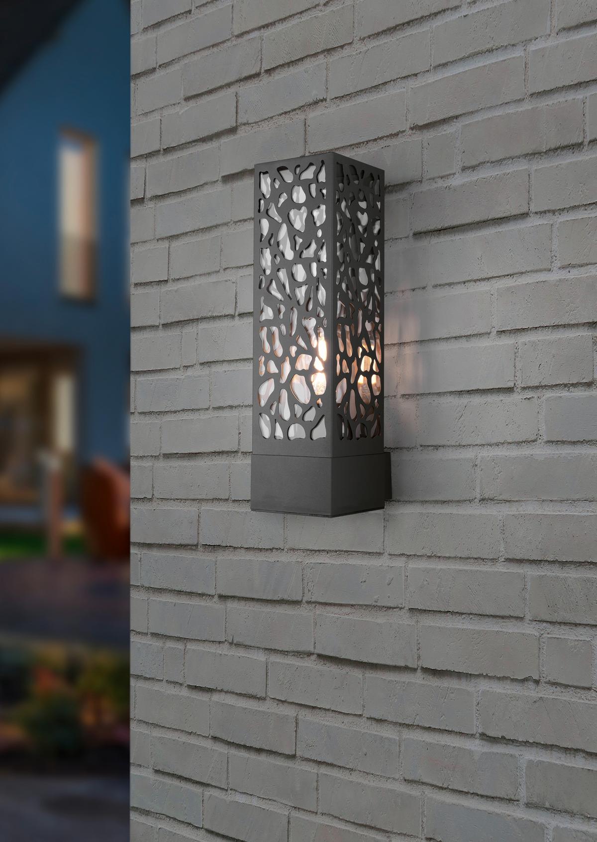 Wandleuchte Cooper in Anthrazit max. 40 Watt - Anthrazit, LIFESTYLE, Metall (14/36/10cm) - Trio Leuchten