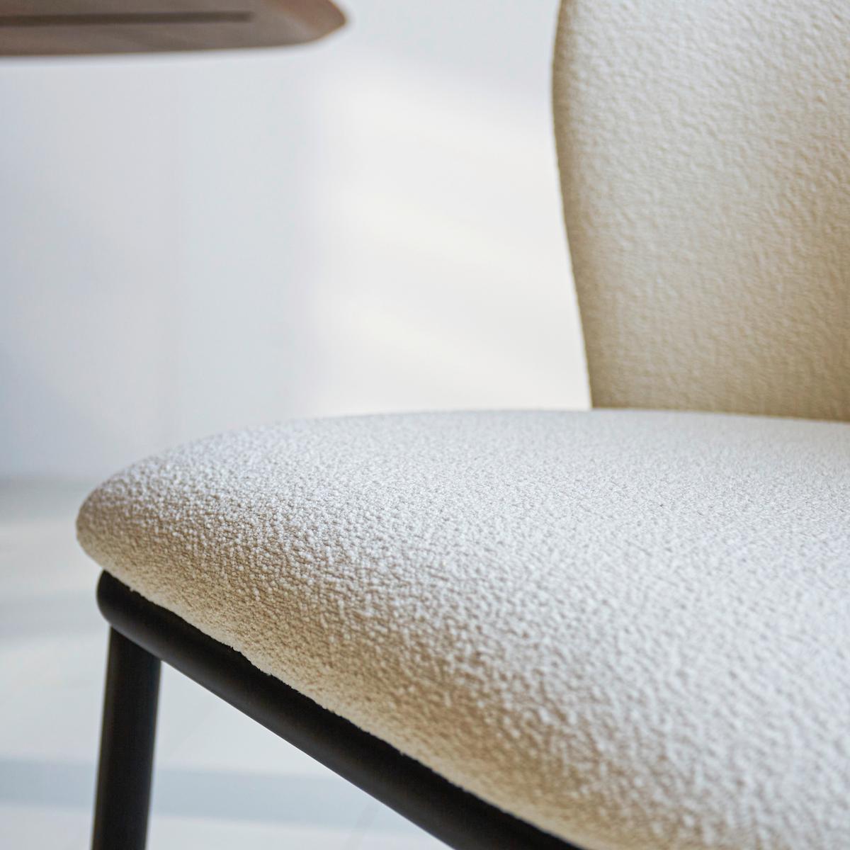 Stuhl-Set Bourges Weiß - Schwarz/Weiß, MODERN, Textil/Metall (52/80/44cm) - MID.YOU