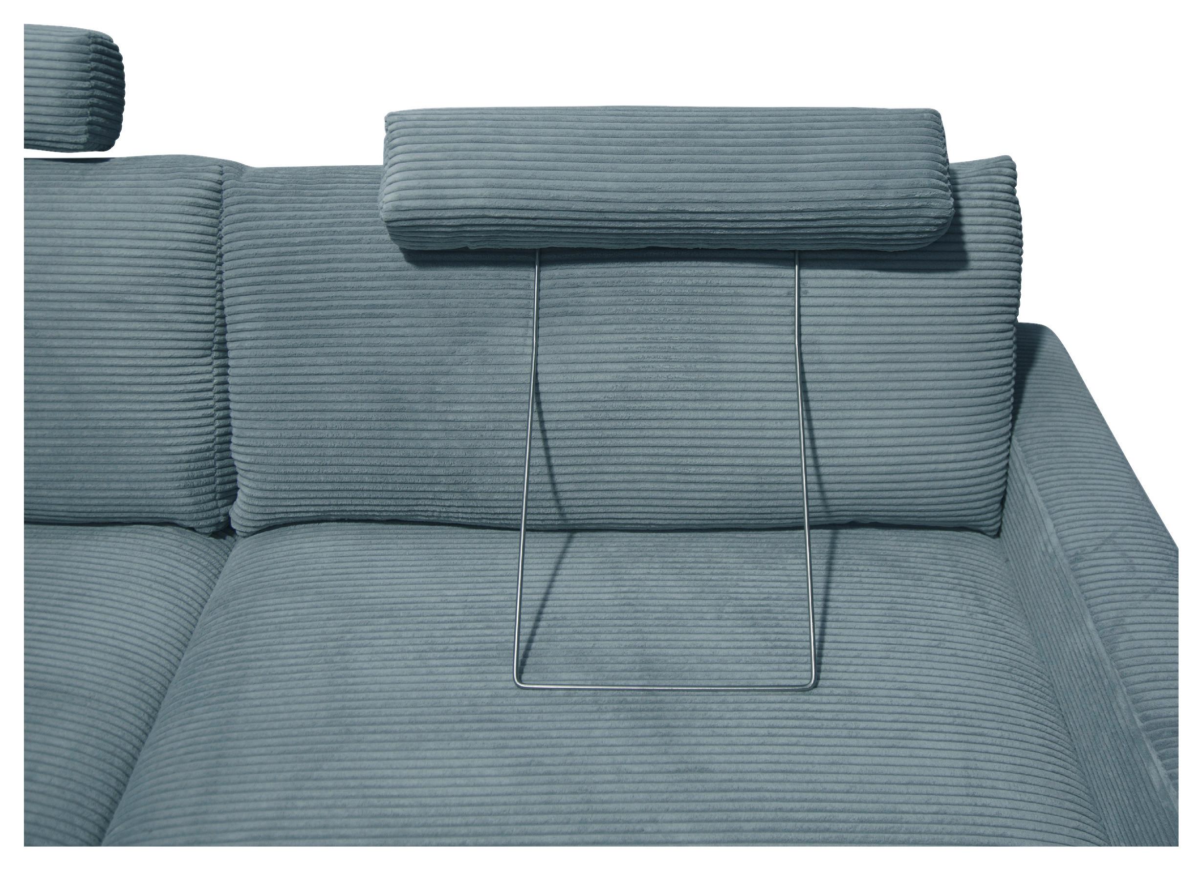 Naslon Za Glavu Cora - tirkizna, Moderno, metal/tekstil (63/57/40cm) - Mömax