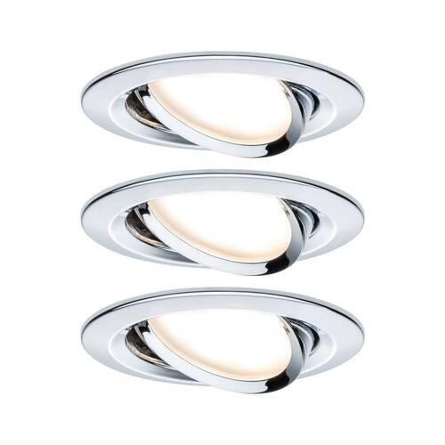 Deckenleuchte Nova in Chromfarben max. 6,5 Watt - Chromfarben, Design, Metall (8,4cm) - Paulmann