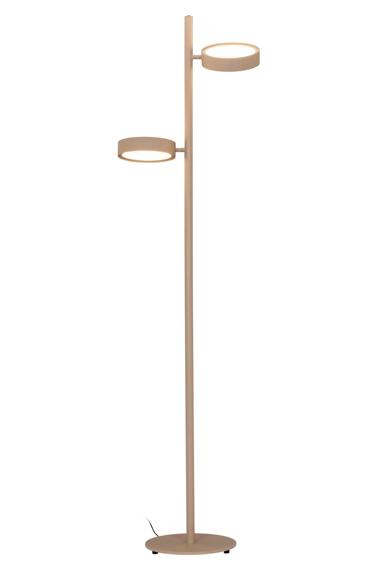 LAMPA STOJĄCA LED BELLEVUE - kolor piaskowy, Design, metal (43/28/162cm) - Dieter Knoll