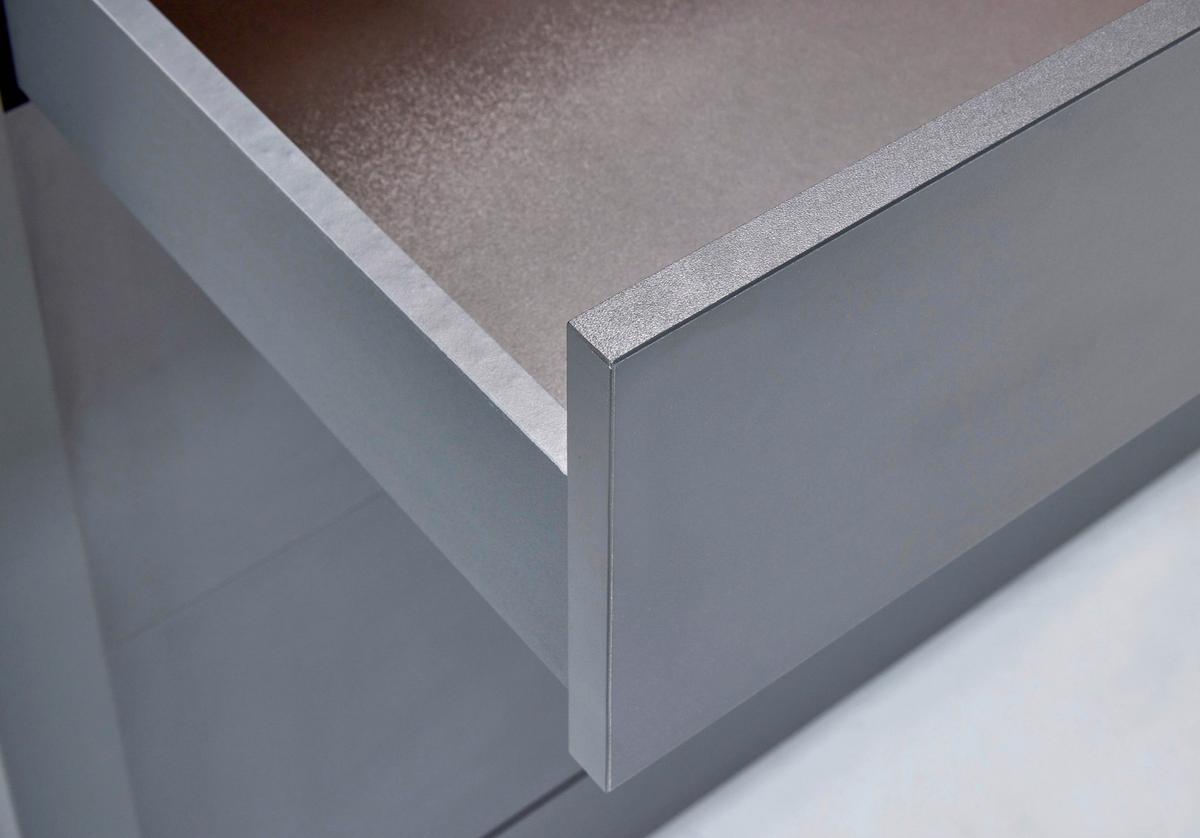 Küchenunterschrank Venet, Anthrazit/Artisan Eiche - Anthrazit/Schwarz, MODERN, Holzwerkstoff/Metall (100/92/60cm) - Mömax