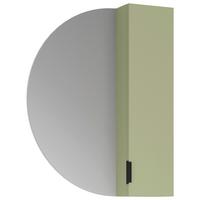 Spiegelschrank Napoli Salbeigrün - Salbeigrün/Schwarz, MODERN, Holzwerkstoff/Metall (60/80/20cm) - Mömax