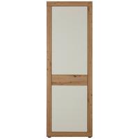 Garderobenschrank in Weiß/Eichefarben - Chromfarben/Eichefarben, KONVENTIONELL, Holzwerkstoff/Kunststoff (65/198/36cm) - Mömax