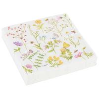 Cocktailserviette Linda Multicolor/Weiß ca. 25x25cm - Multicolor/Weiß, KONVENTIONELL, Papier (25cm)