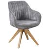 Armlehnstuhl Relax Grau - Buchefarben/Grau, MODERN, Holz/Textil (60/82/62cm) - Mömax