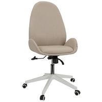 Vrtljivi Stol Avea I, Bež - bela/bež, Basics, umetna masa/tekstil (56/104/58cm) - MID.YOU