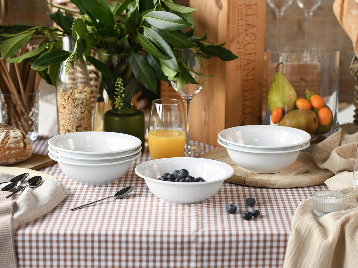 Set Skodelic Za Kosmiče Polo, 6-Delni - bela, Basics, keramika (17,5cm) - Creatable