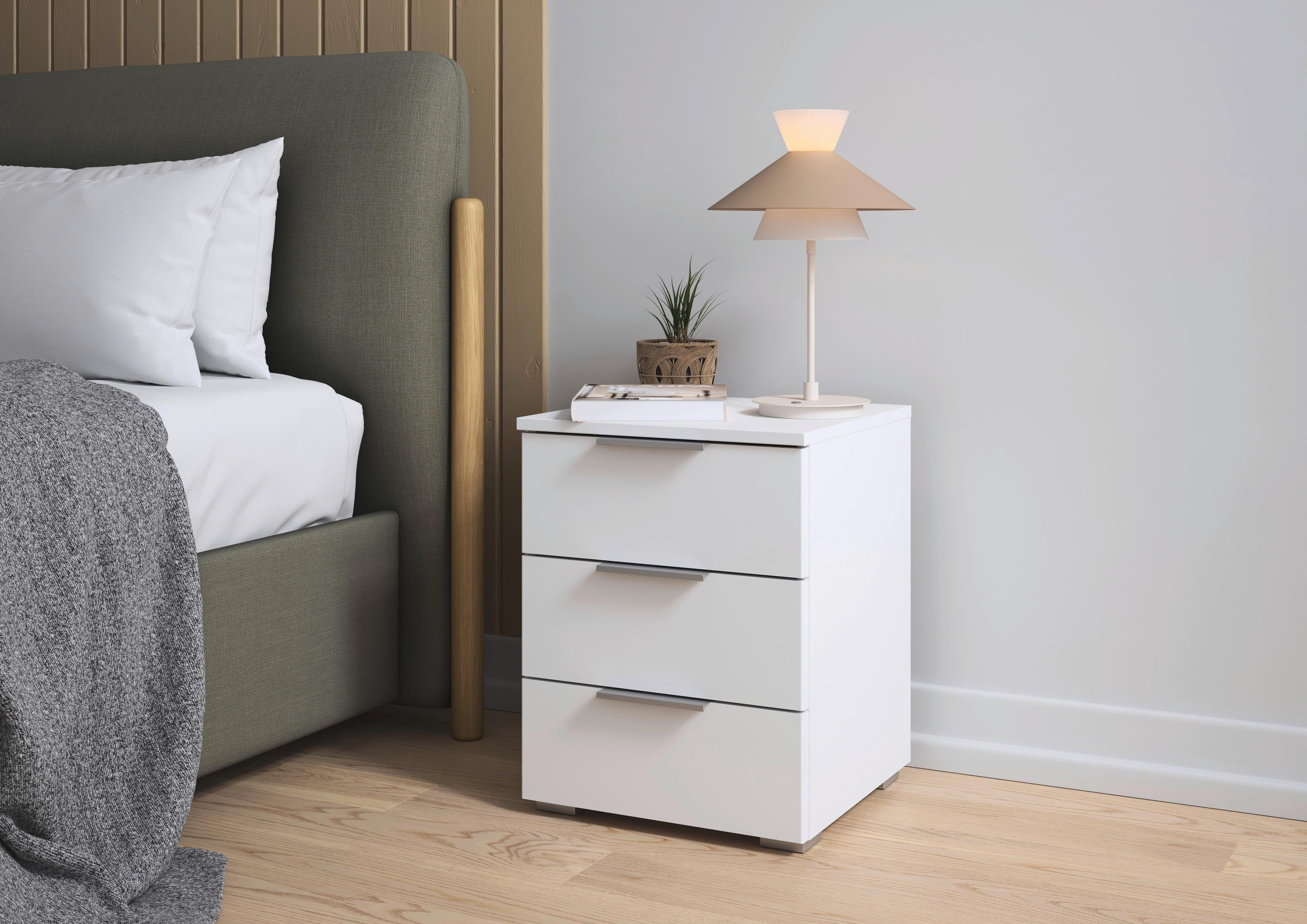 NOPTIERA MARS 3L - alb, Basics, material pe bază de lemn (40/52/40cm) - Modern Living