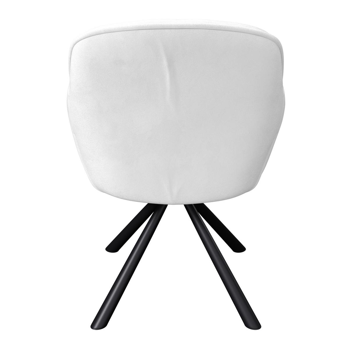 Naslanjač Silvi, Bež, Žamet, Vrtljiv - črna/bež, Konvencionalno, kovina/tekstil (62/85/62cm)