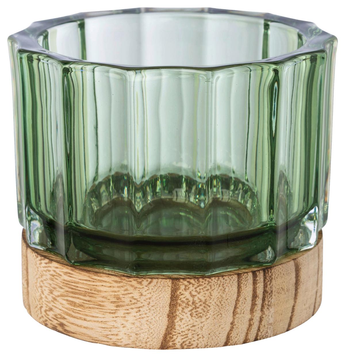 Mécsestartó Maja I - barna/szürke, Basics, Üveg (8,5/13cm) - Modern Living