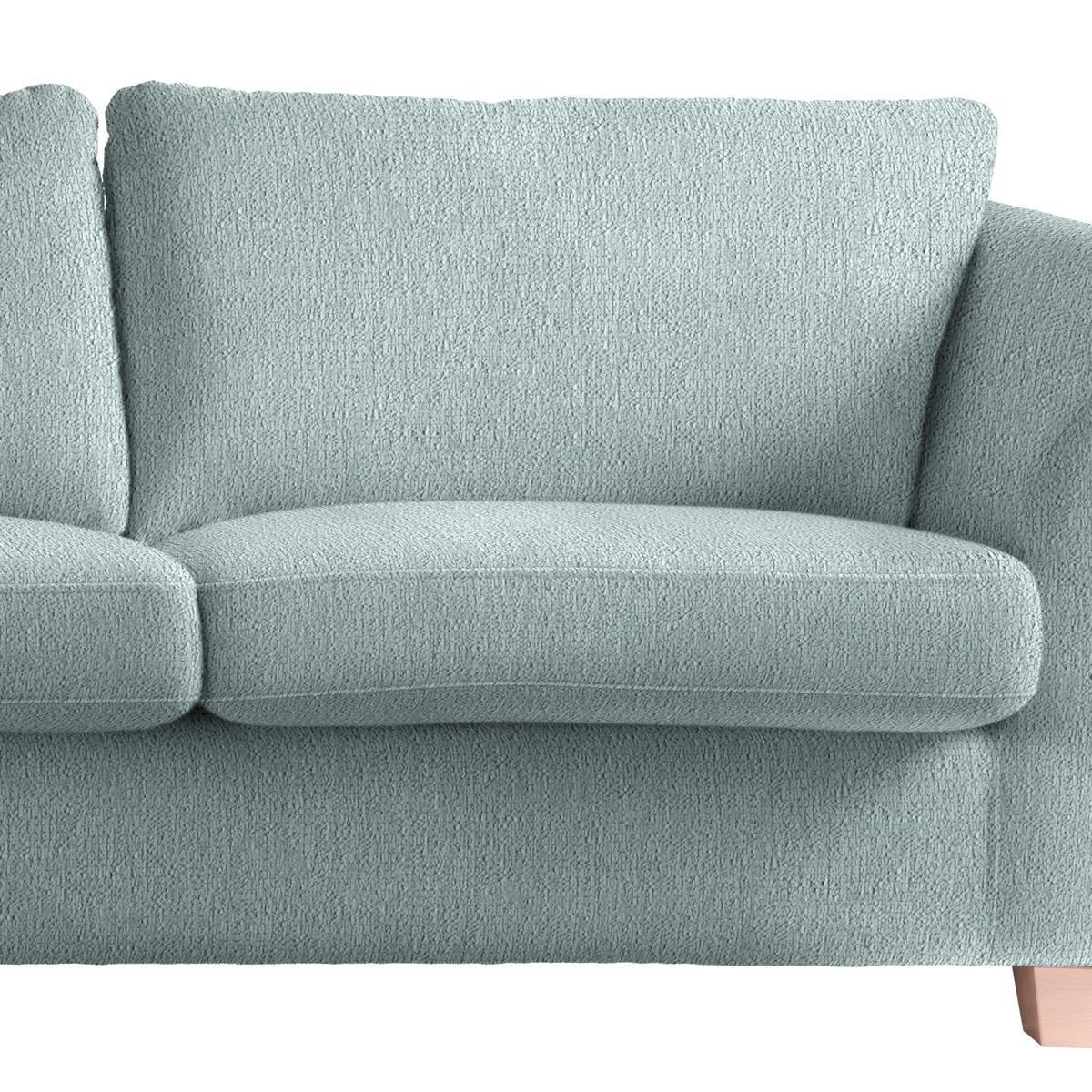 3-Sitzer-Sofa Devado Petrol - Petrol/Naturfarben, Holz/Textil (216/70-85/95cm) - Mömax