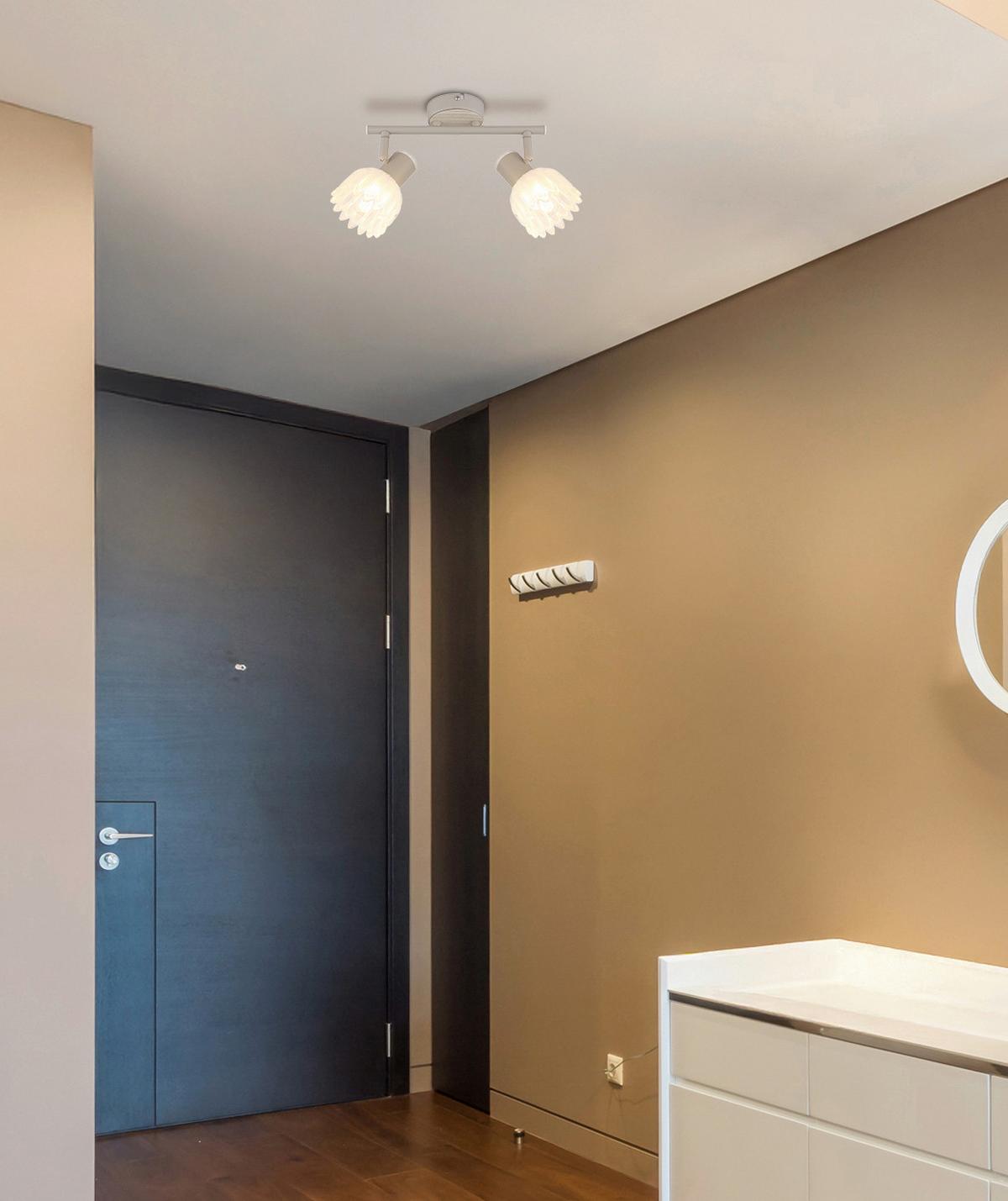 Reflektor Planta - boje pijeska, Konvencionalno, staklo/metal (25/9/15,5cm) - Globo