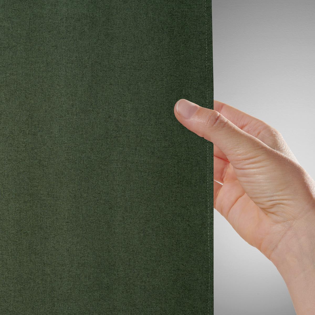Rideau Ulrich In Dunkelgrün Ca. 135x175cm - Dunkelgrün, Textil (135/175cm) - Modern Living