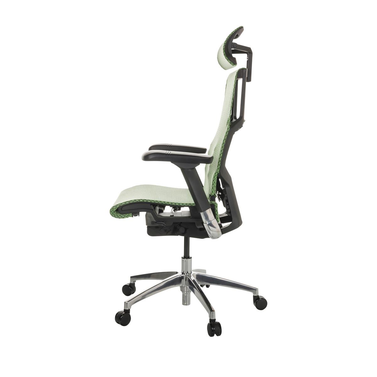 Pisarniški Stol Dynafit Ii, Zelena - srebrne barve/zelena, Basics, kovina/umetna masa (67/119-135/60cm) - MID.YOU