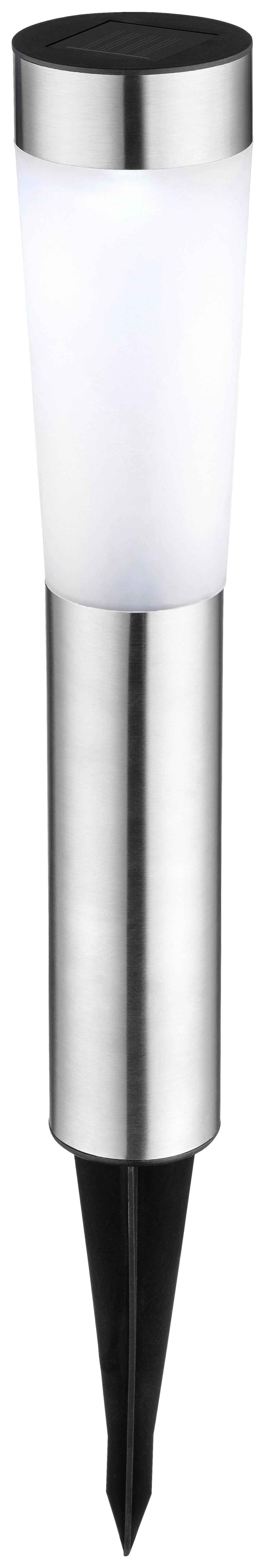 Lampă solară Action - culoare inox/negru, Romantik / Landhaus, plastic/metal (7,5/55,5cm) - Mömax