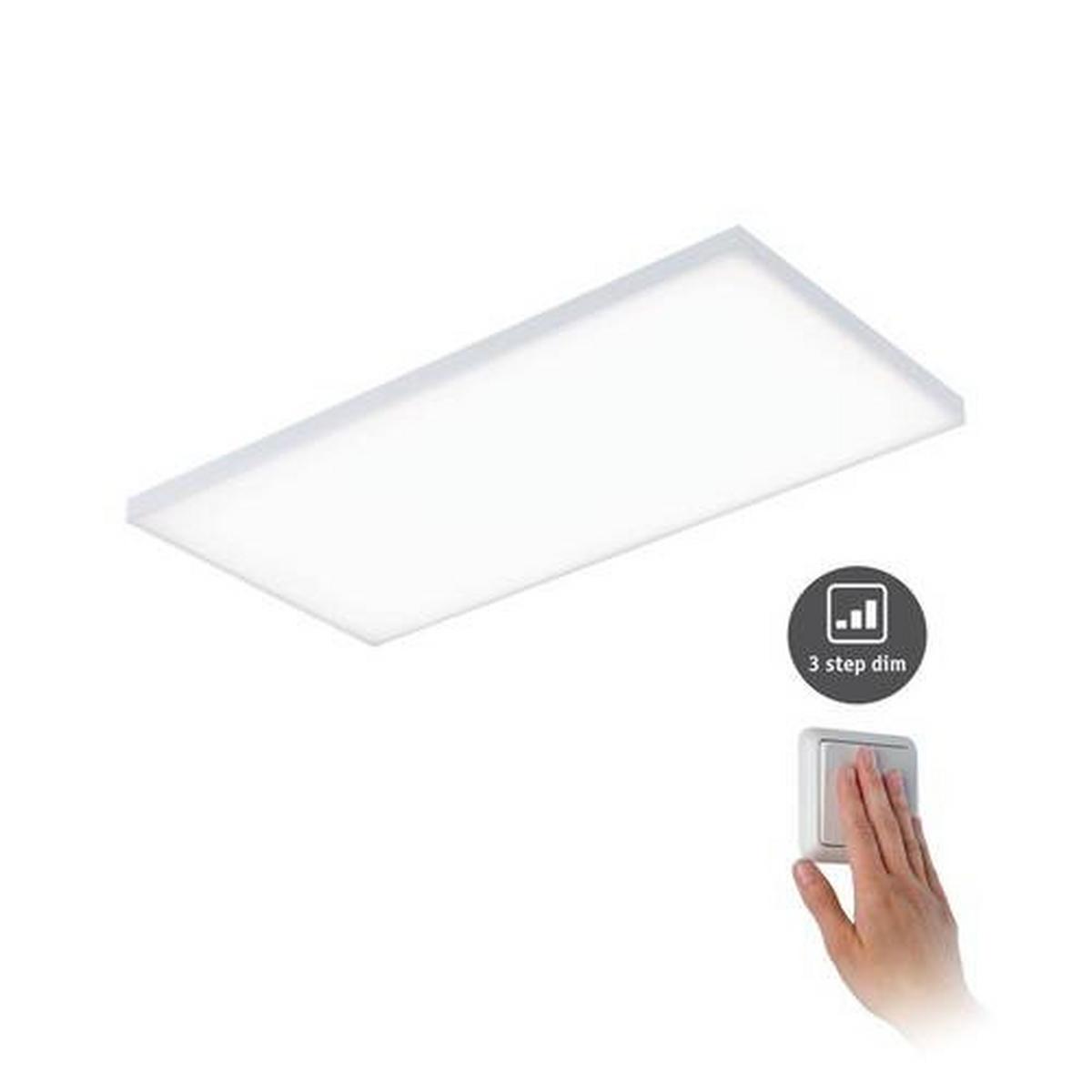 LED-Paneel Velora in Weiß max. 34 Watt - Weiß, Basics, Metall (59,5/5,0/59,5cm) - Paulmann