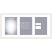 Képkeret Kb. 23/50cm-es Képhez Gitta Duplo - fehér, Basics, fa (25,2/52,2/3,6cm) - Mömax