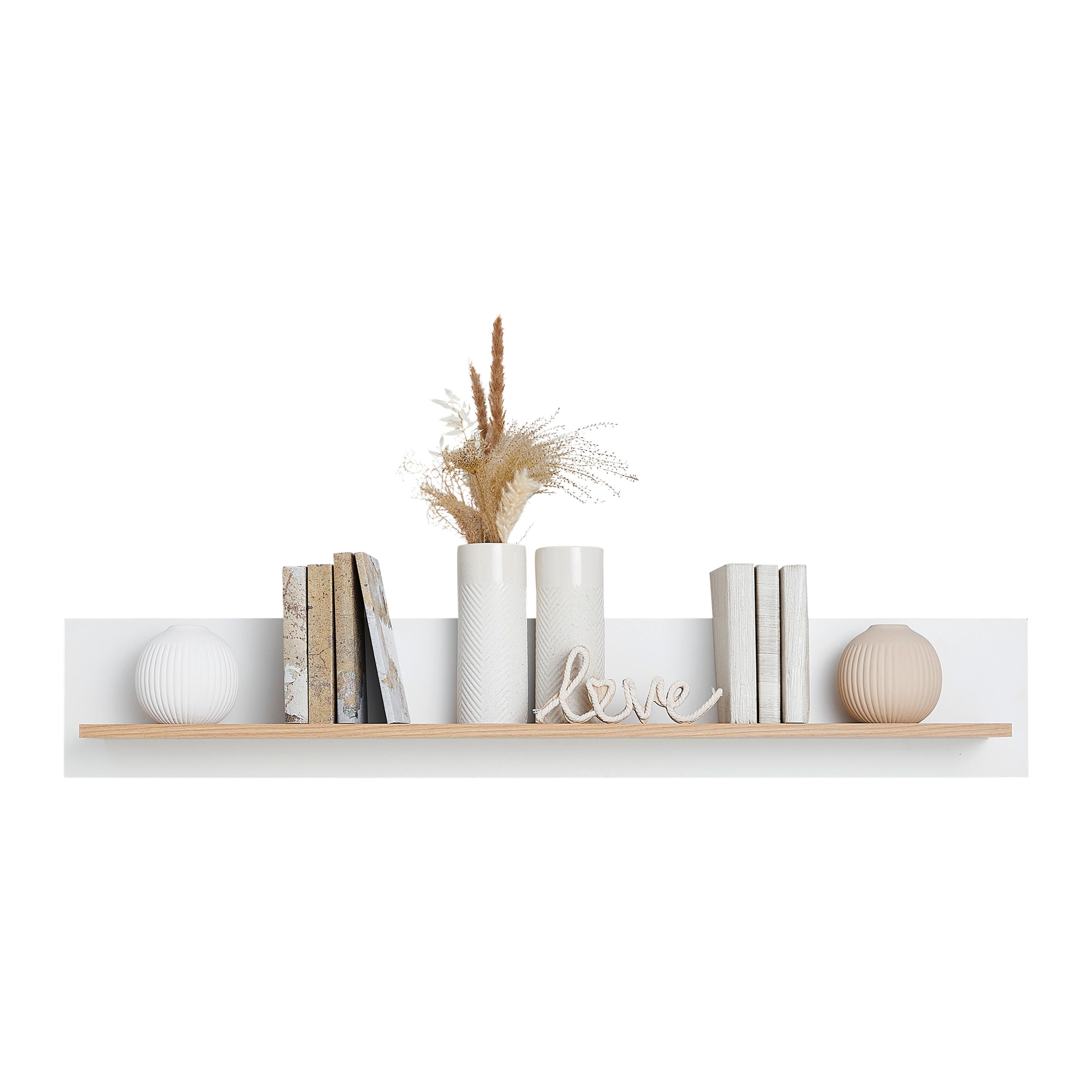 Zidna Polica Valencia - Moderno, drvni materijal (120/20/16,6cm) - Modern Living