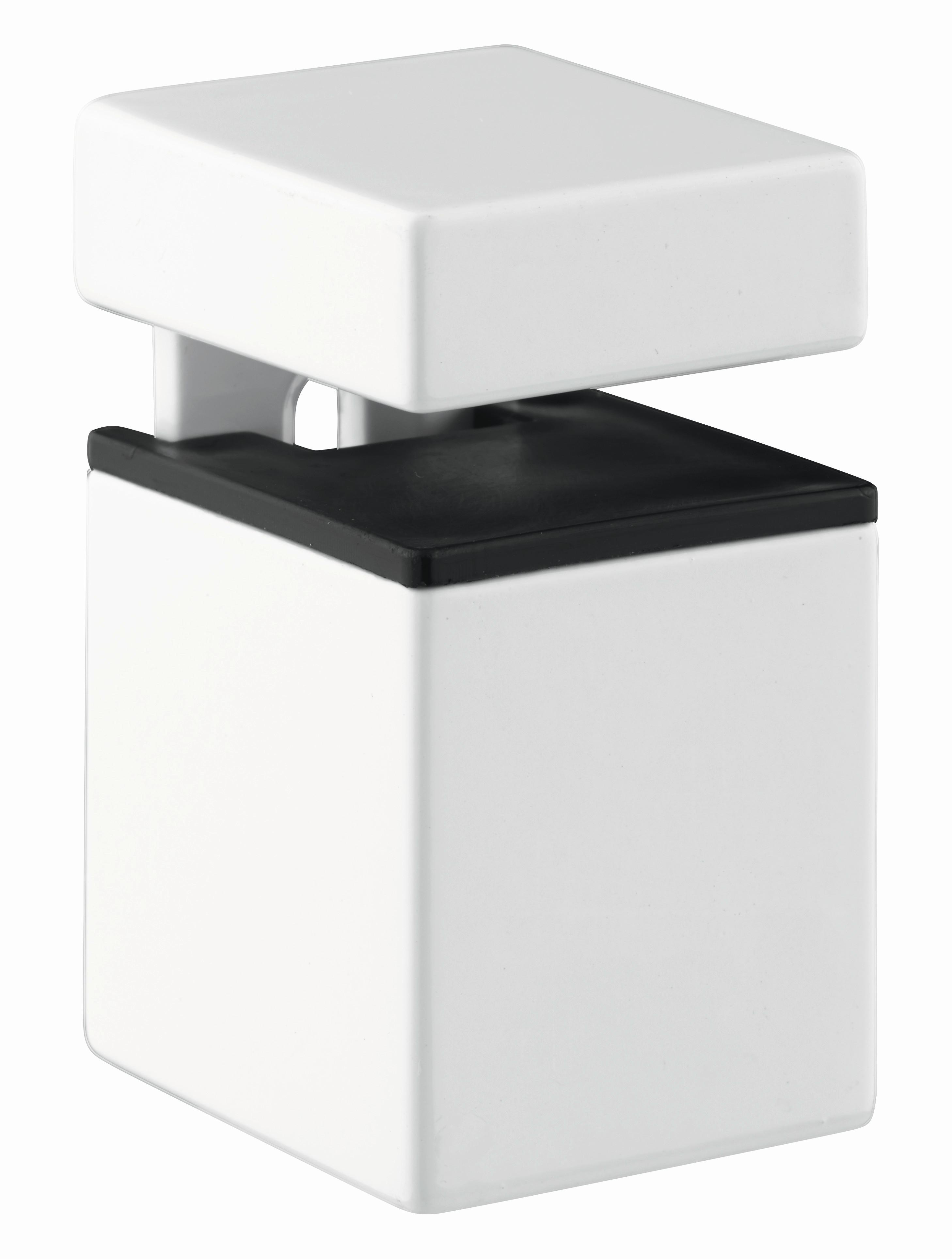 Suport perete Block 4 Weiss - alb, metal (5,5/5-7,1/3,5cm) - Modern Living