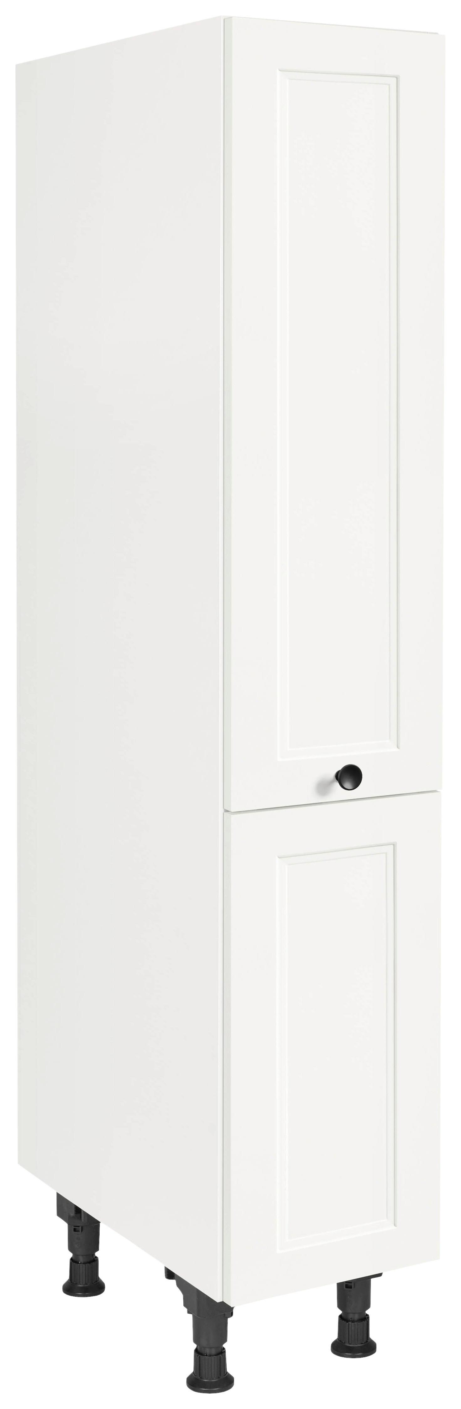 Apothekerschrank Cascada Weiß - Schwarz/Weiß, MODERN, Holzwerkstoff/Metall (30/168/58cm) - Nobilia