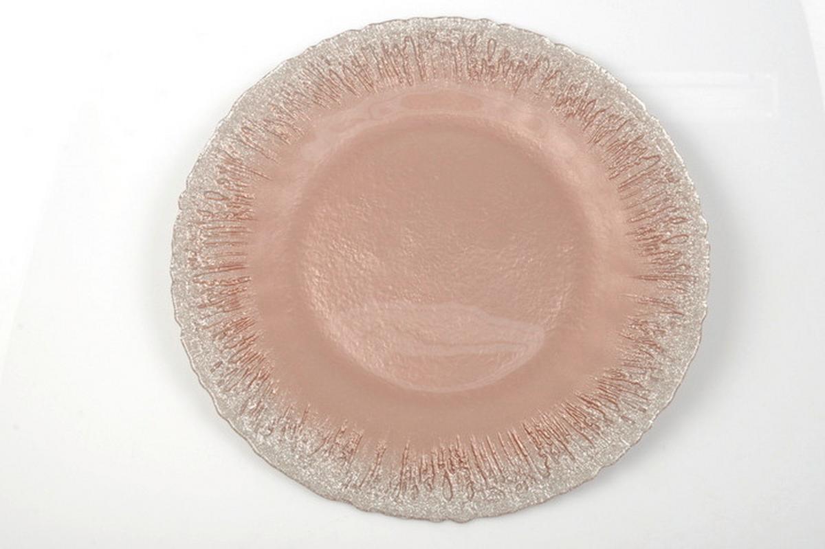 PODTALERZ 349133P - różowy, Trend, szkło (33qm) - Novel