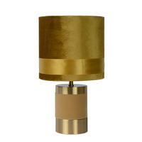Tischleuchte 10500/81/34 Frizzle - Gelb/Goldfarben, Design, Textil/Metall (18/32cm) - Lucide